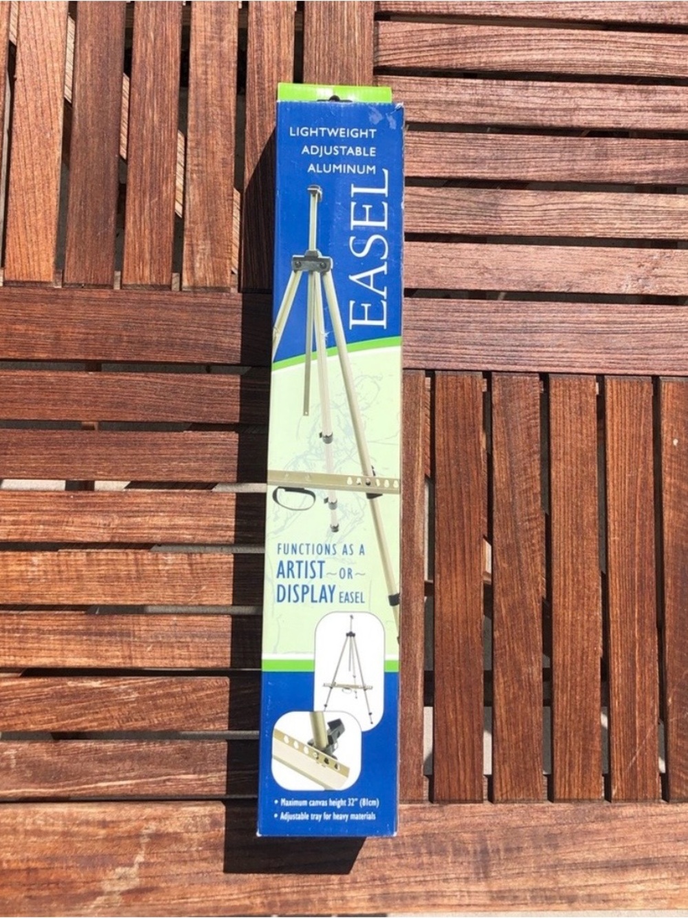 Lightweight Adjustable Aluminum Easel - Silver